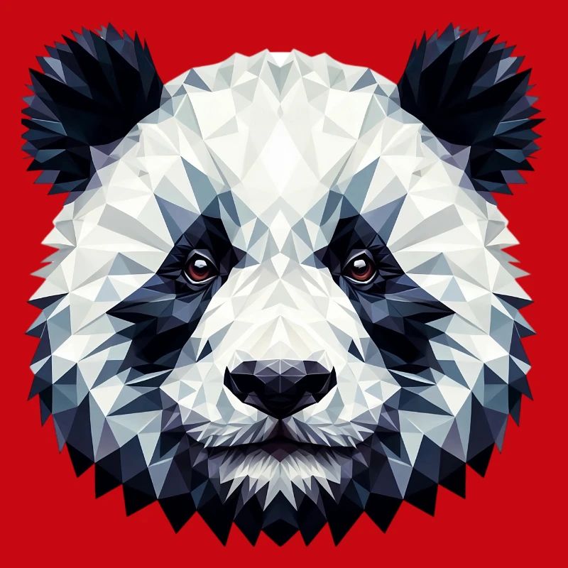 Polygonaler Panda