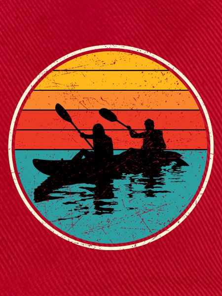 Sunset Kayak Duo Circle