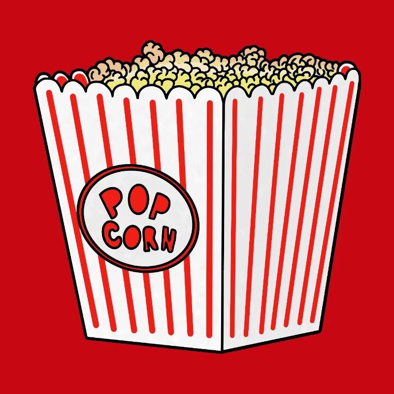 Popcorn Stripe Burst Eimer Retro