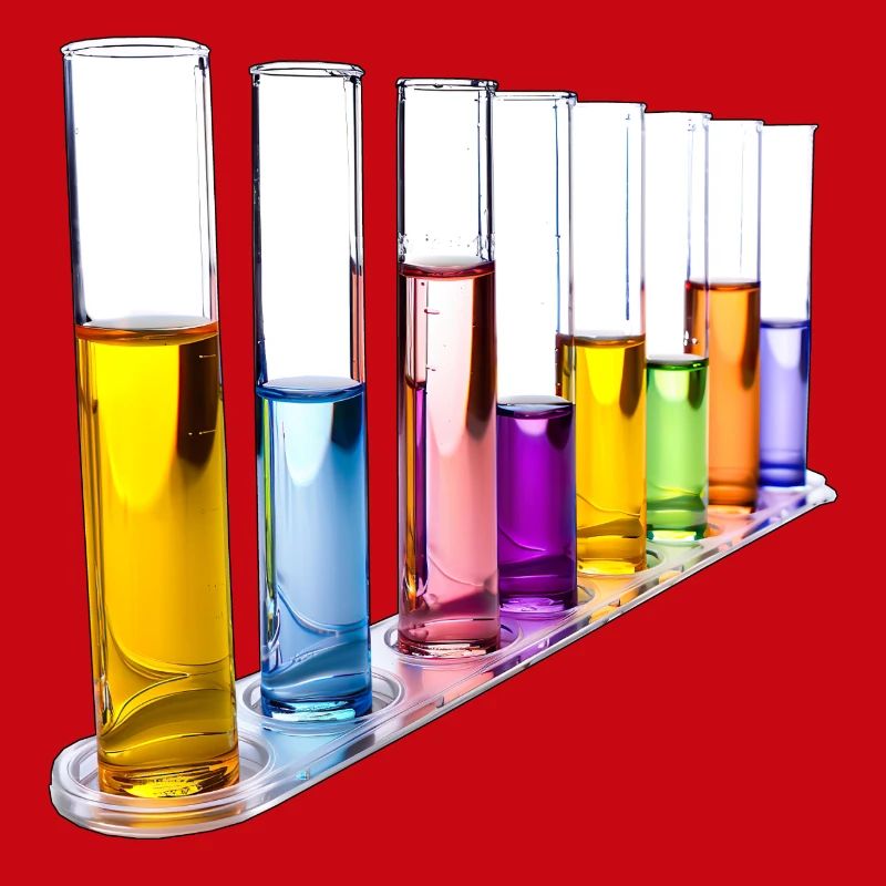 Rainbow Test Tubes Pattern