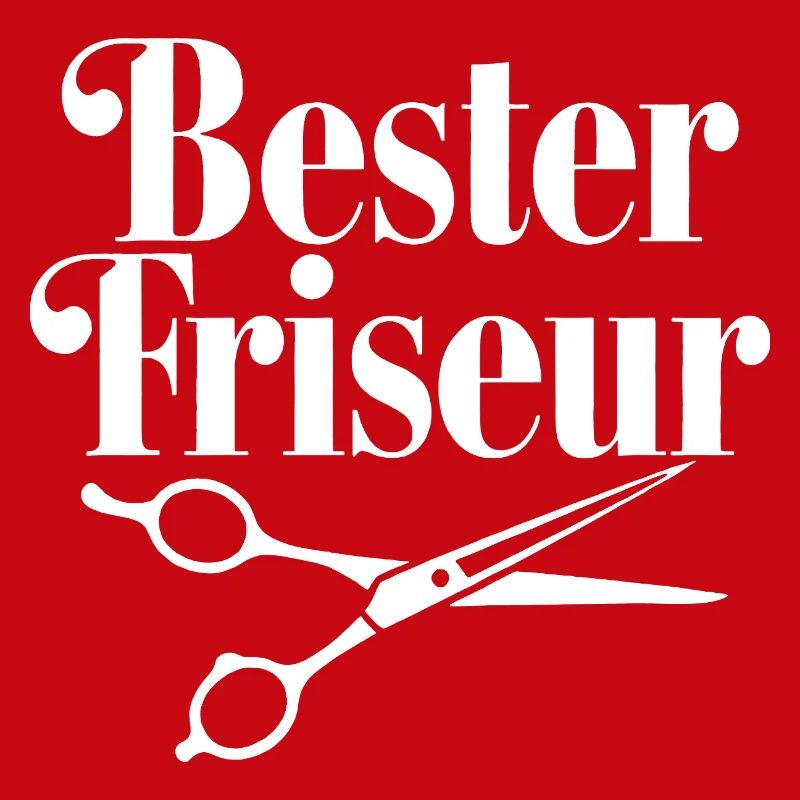 Bester Friseur mit Scheren-Logo