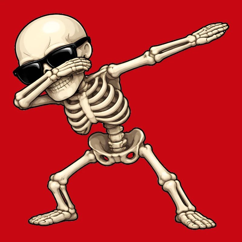 Dabbing Skeleton