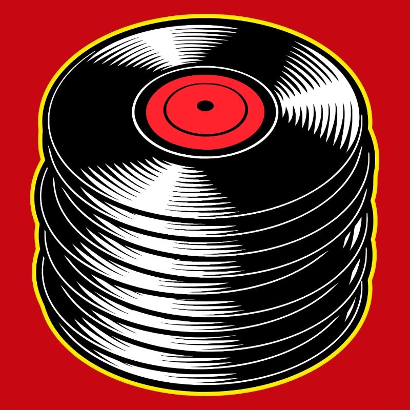 Stack d’albums vinyles