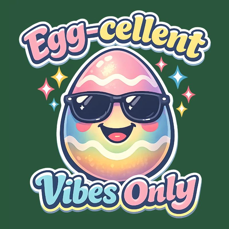Egg Cellent Vibes Only Easter Easter Egg