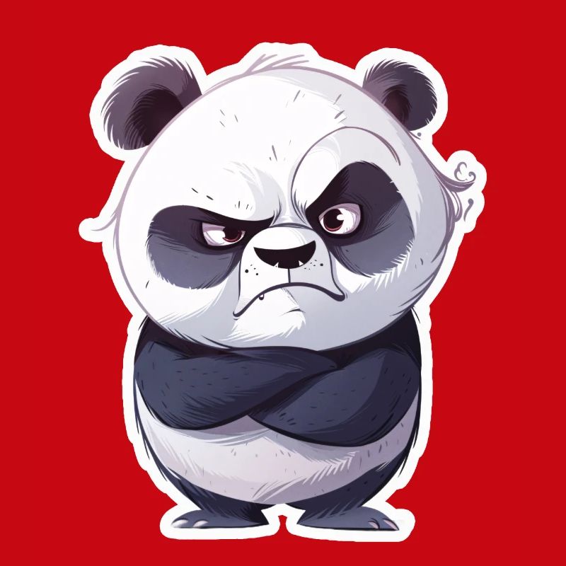 Panda offensé pris