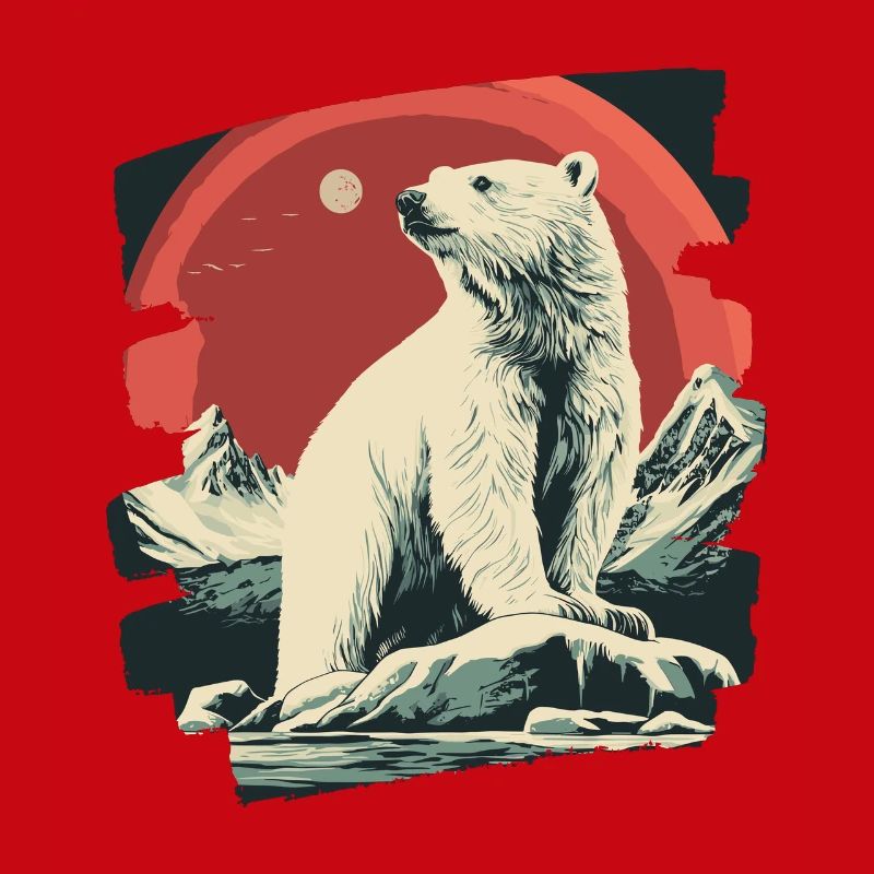 Eisiger Bär Retro