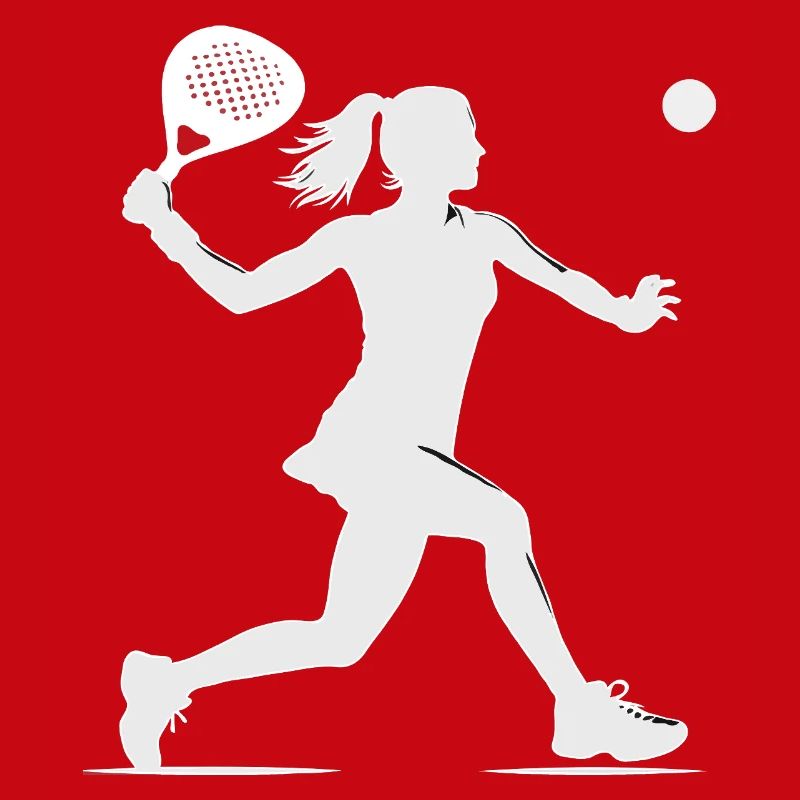 Padel player side white