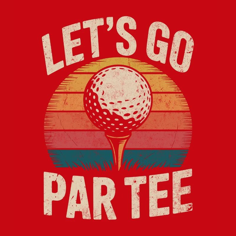 Par tee funny golf design