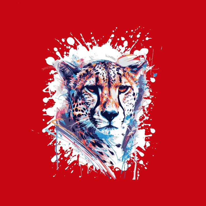 Leopard Splatter Aquarell