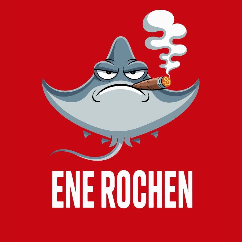 Ene Rochen Raucher Spruch Zigarette Kippe Rauchen