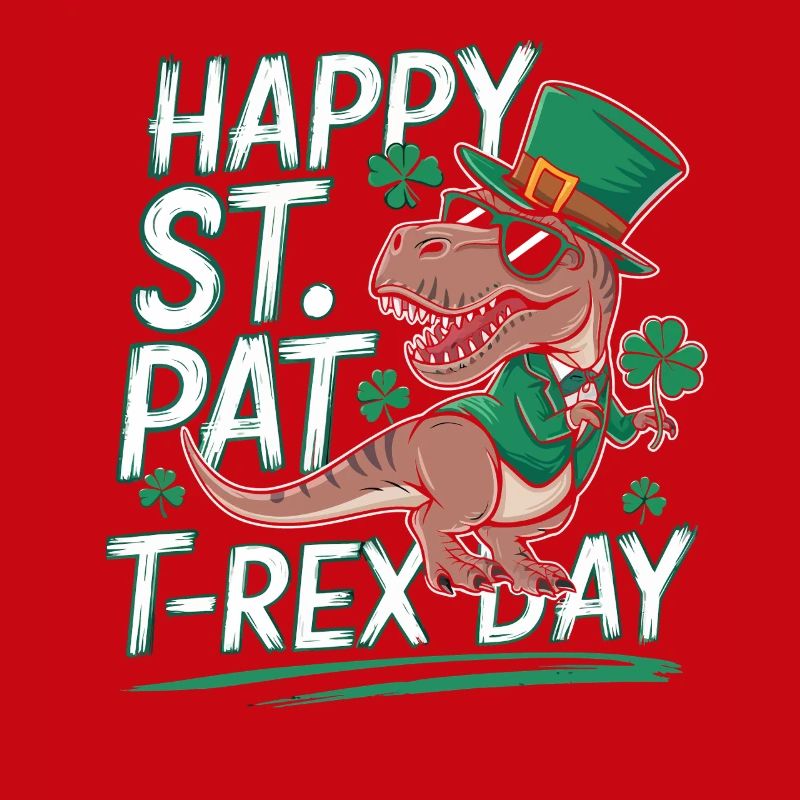 Chapeau de T-Rex de Saint-Patrick