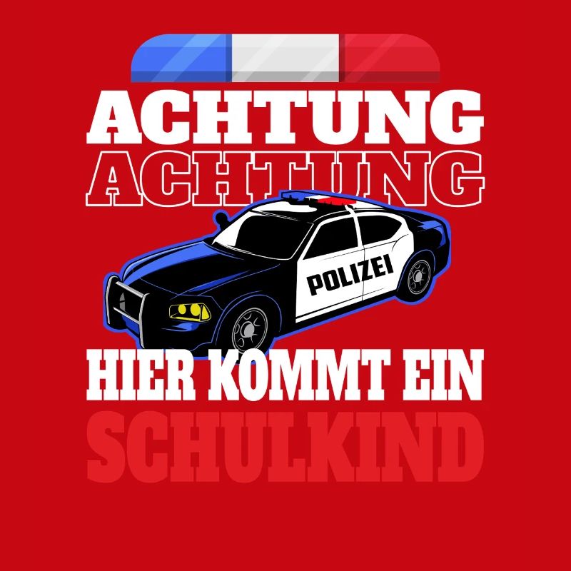 Polizeiauto Warnung Schulkind
