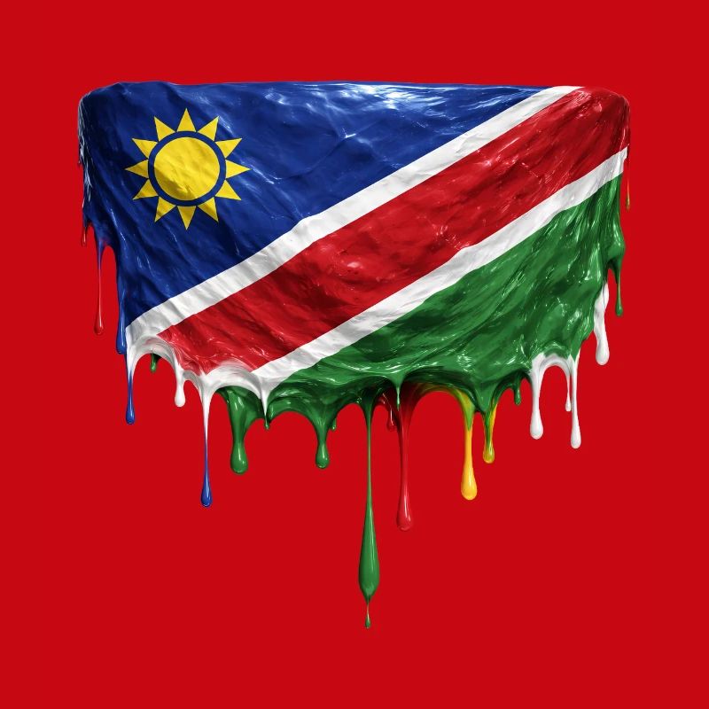 Namibia Flag Drop Art