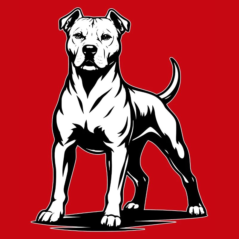 Pitbull in stolzer Pose