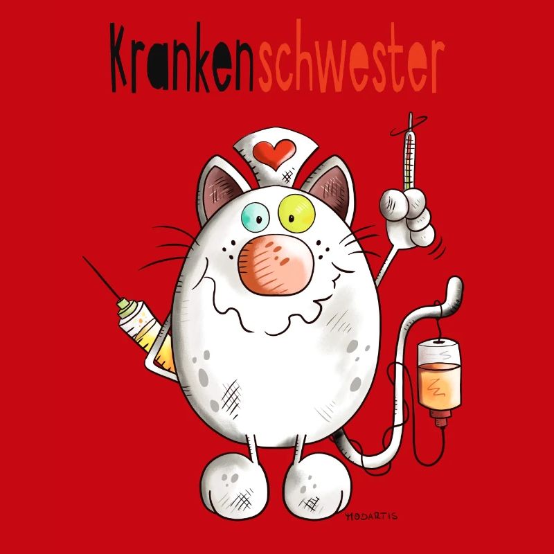 Happy Krankenschwester Katze - Comic