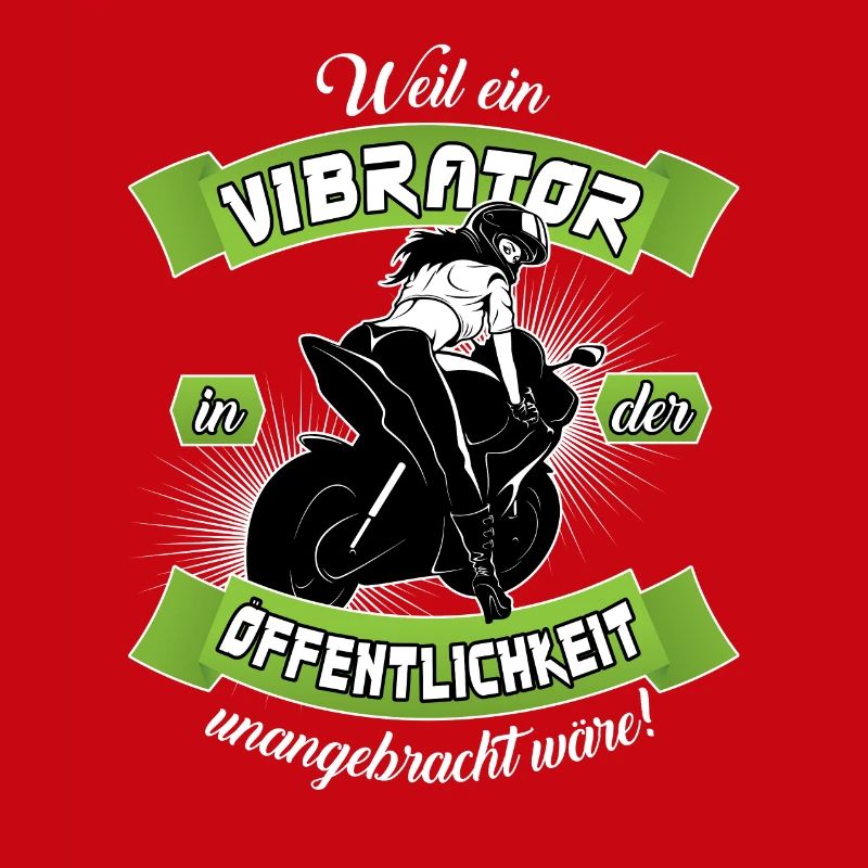 Bikergirl mit Vibrator