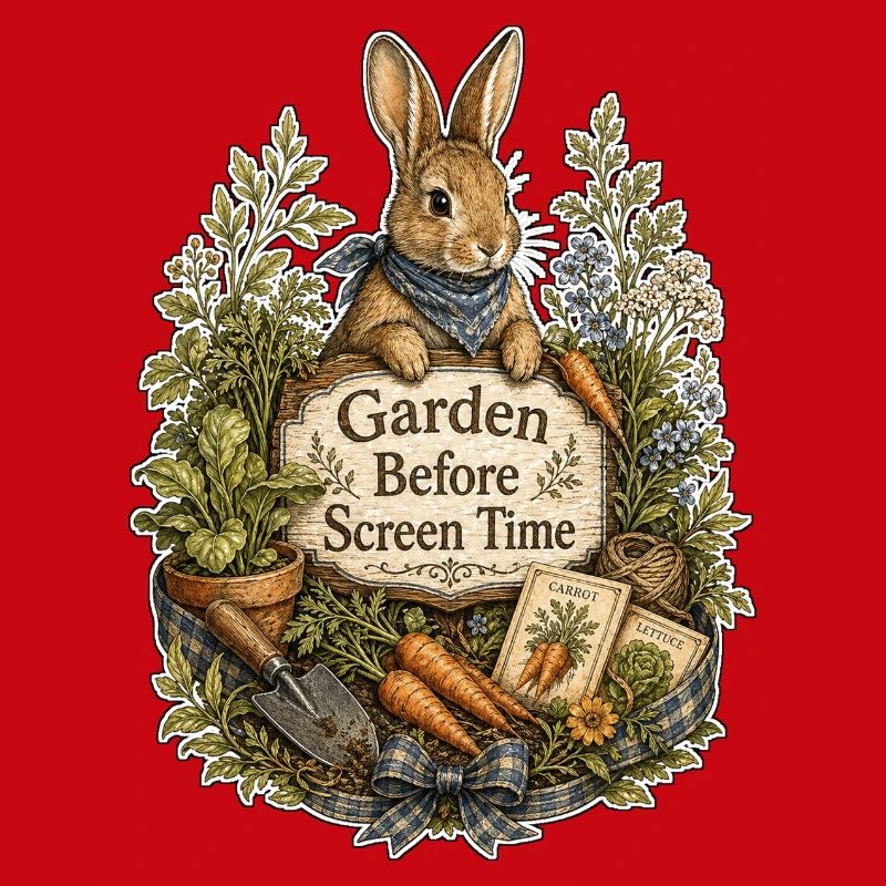 Le jardin avant le temps d’écran