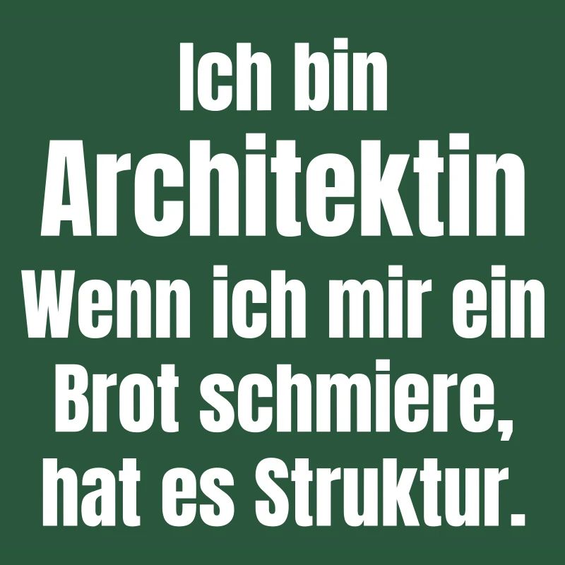 Architect smears bread with structure