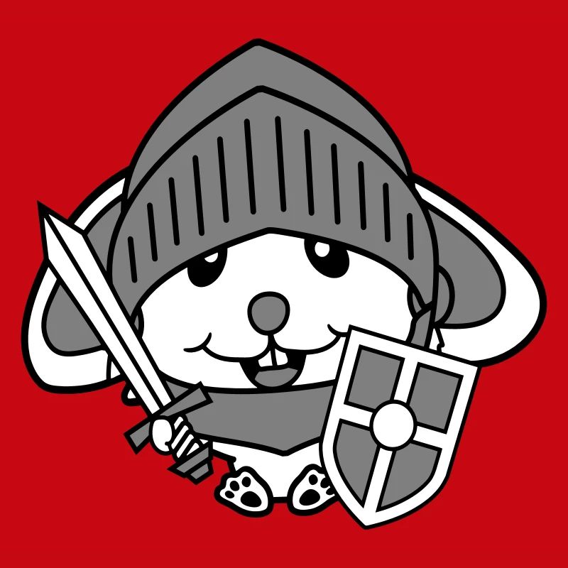Rabbit Knight Sword Shield Armor Helmet Castle Hero