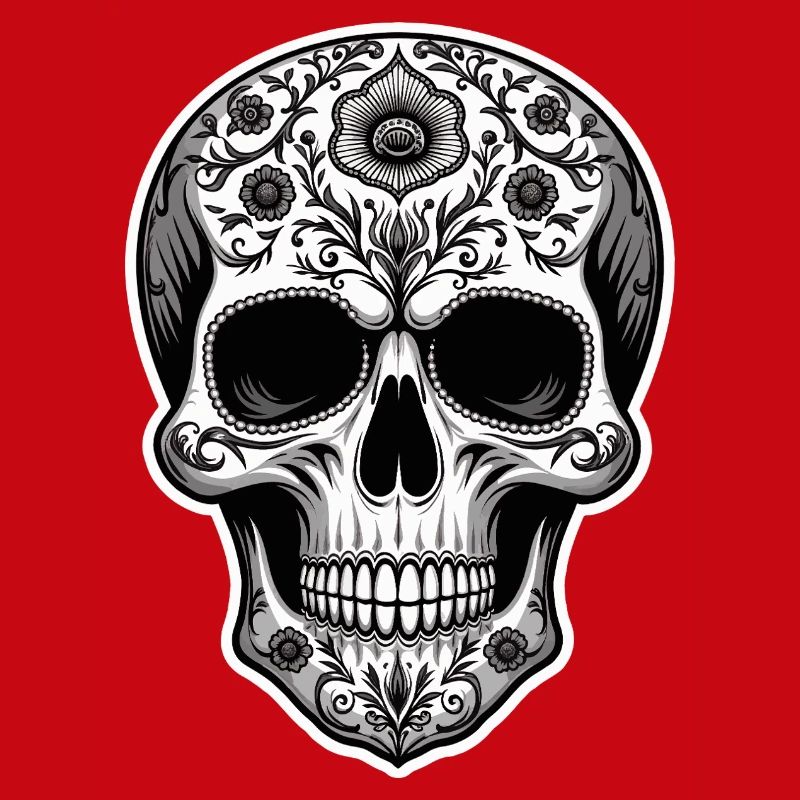 Sugar Skull Blumenkunst