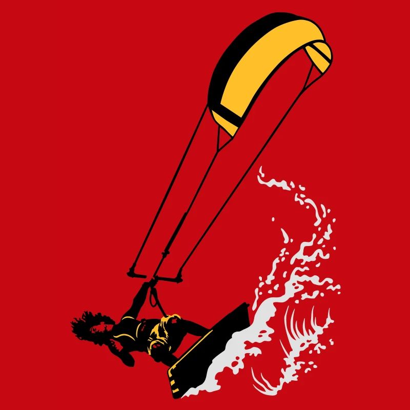 Kitesurfen und Wellen flex