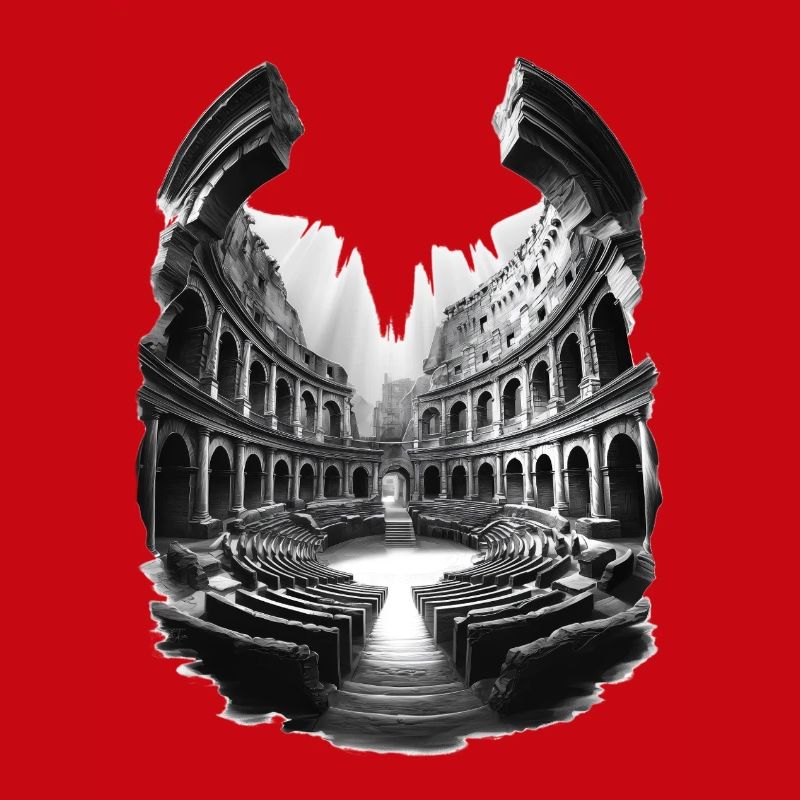 Circular Colosseum in Ruin