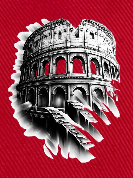 Engraved Colosseum and Spectral Staircase