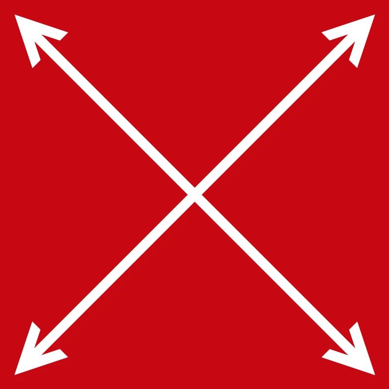 Arrows Compass 4 Directions Vector