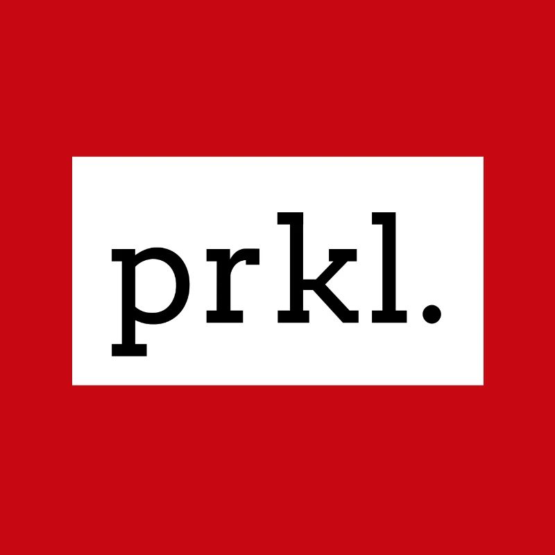 PRKL. Impression de texte noir sur blanc