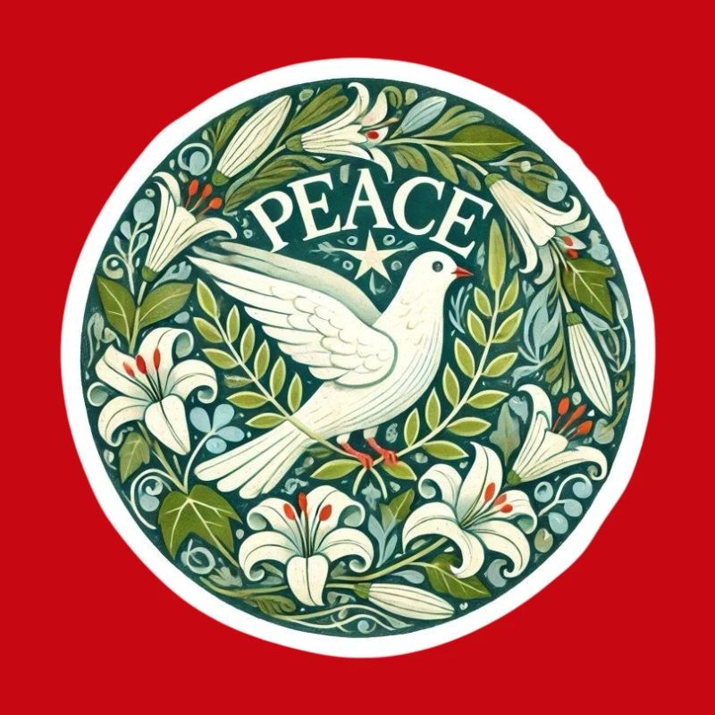 Peace Statement mit Friedenstaube