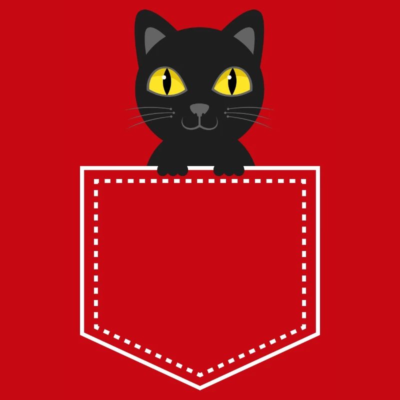Taschentier schwarze Katze
