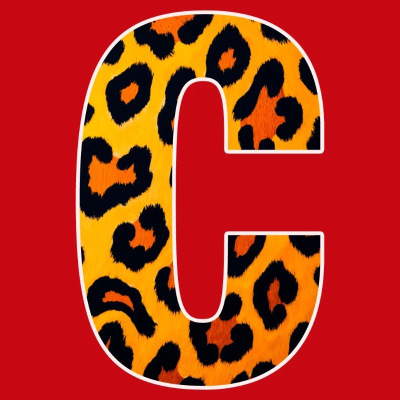 Leopard_Buchstabenmuster_ _C