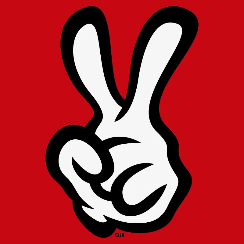 Victory Hand Sign (Left Hand / POS / 2C)