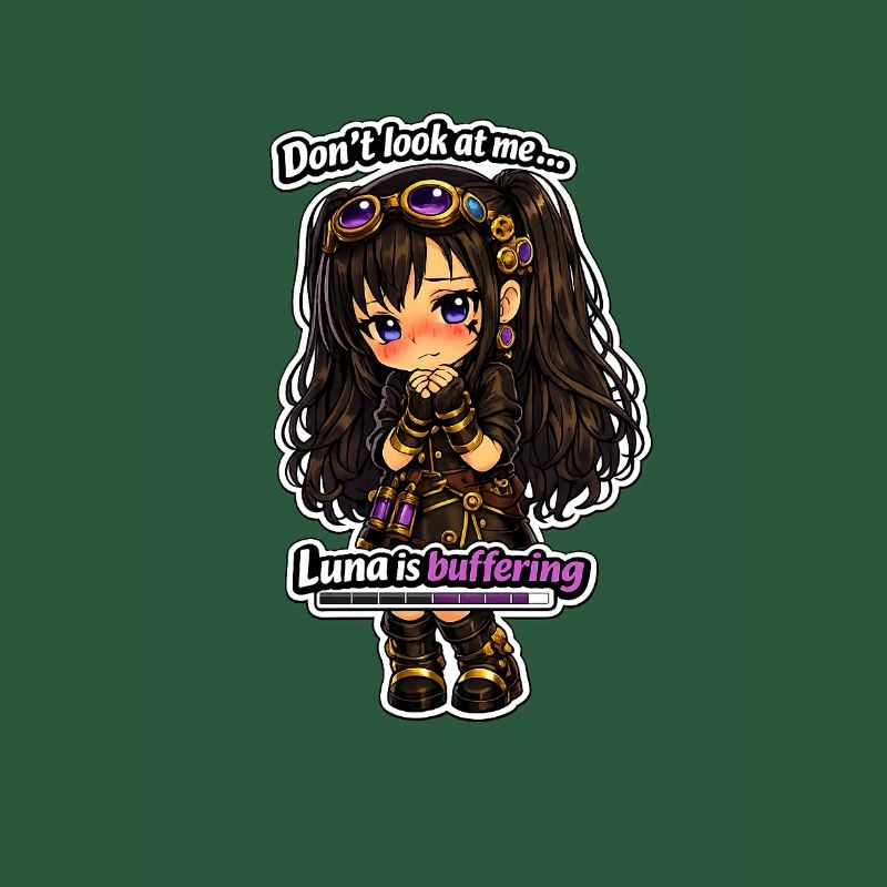Luna Buffing Chibi Steampunk