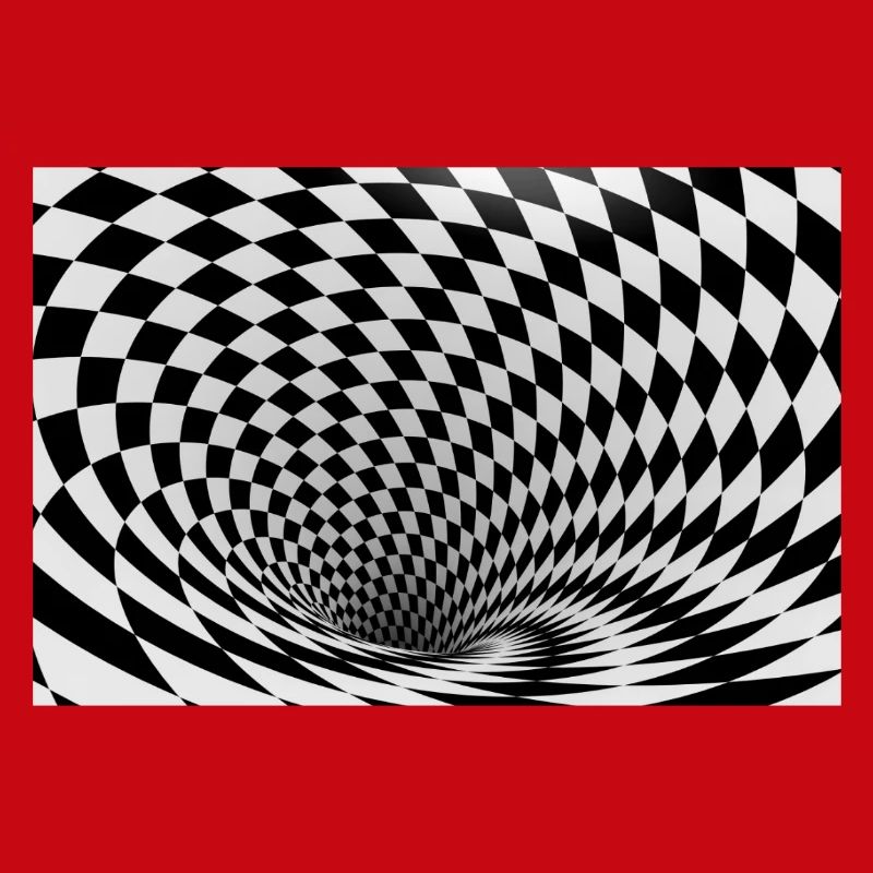 Hypnotic black and white vortex