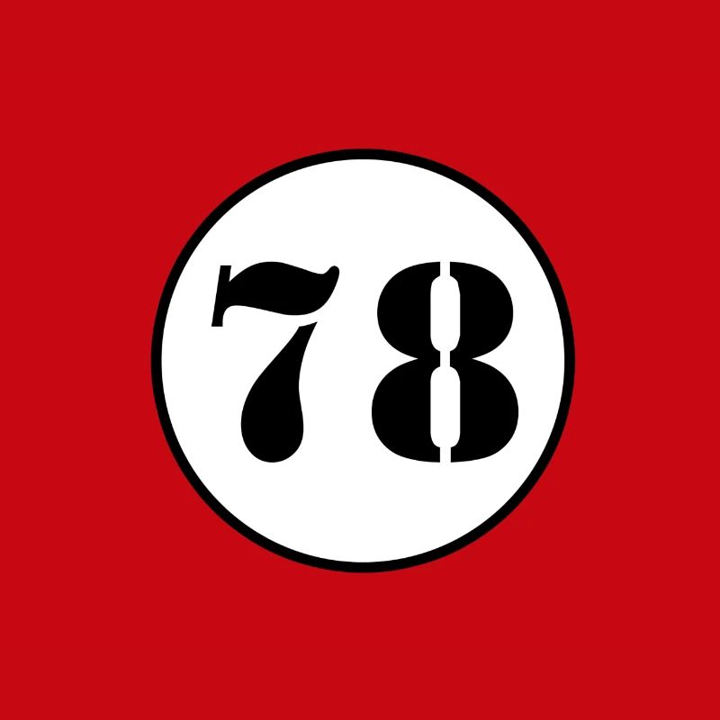 NUMMER 78 Achtundsiebzig Geburtstag Geschenk