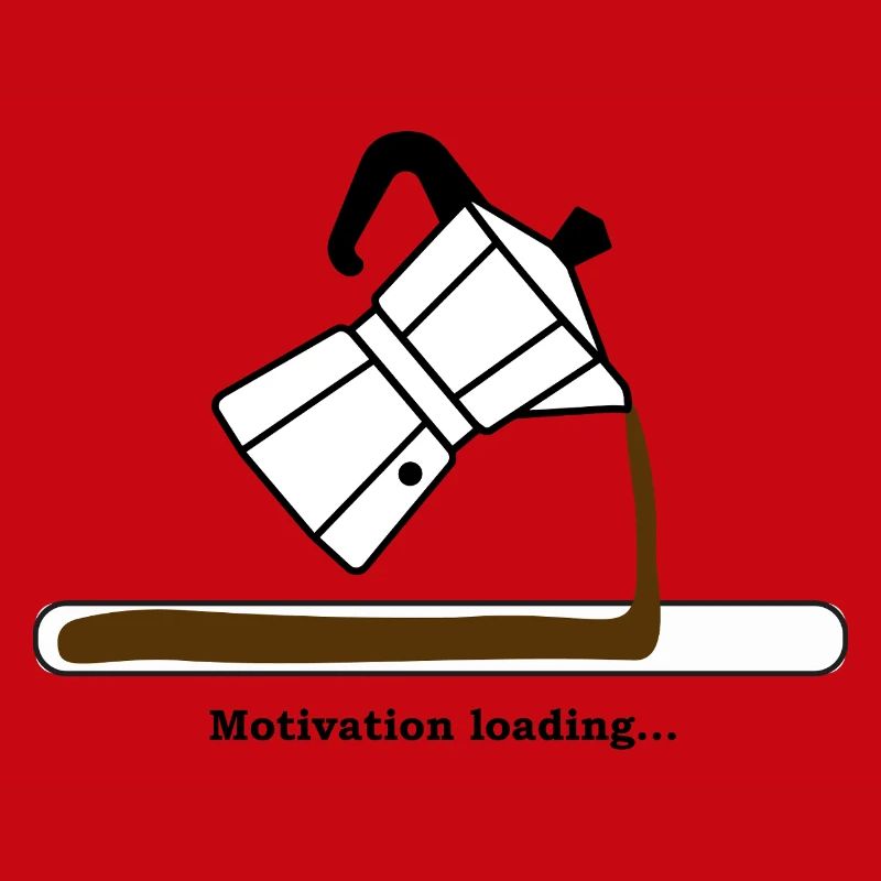 Motivation Loading mit Kaffee
