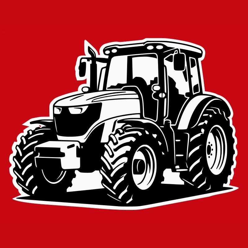 Traktor / Trecker / Schlepper (2-farbig)