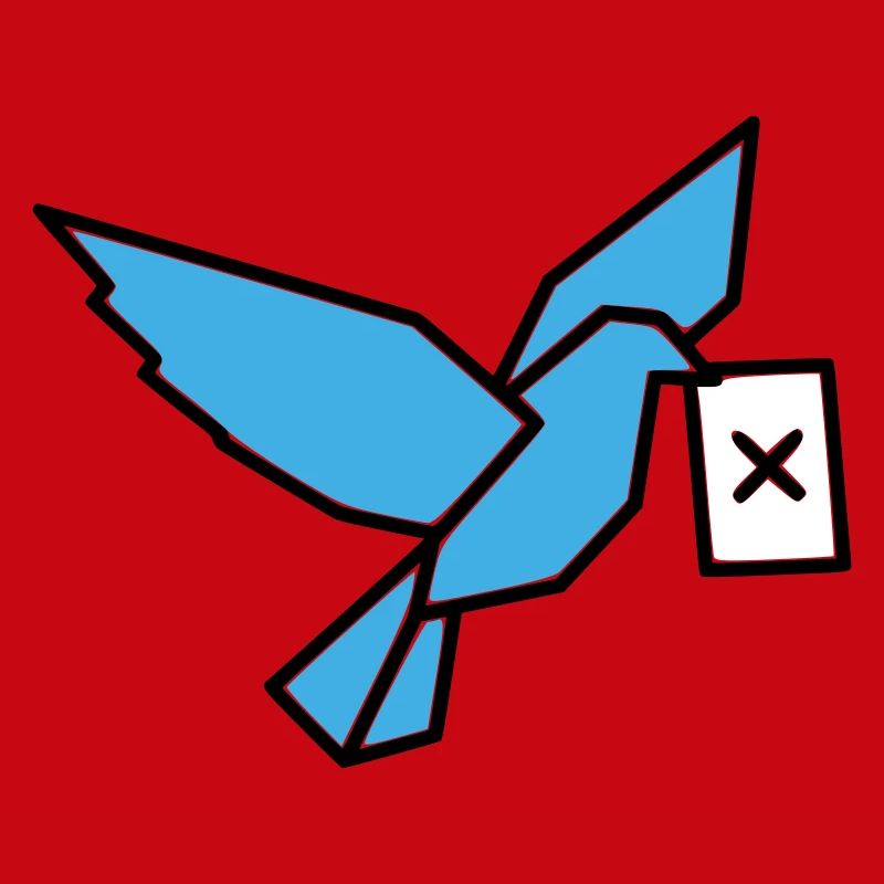 Brieftaube Wahlzettel Vogel Bunt