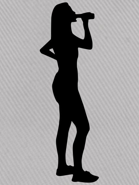 drinking girl