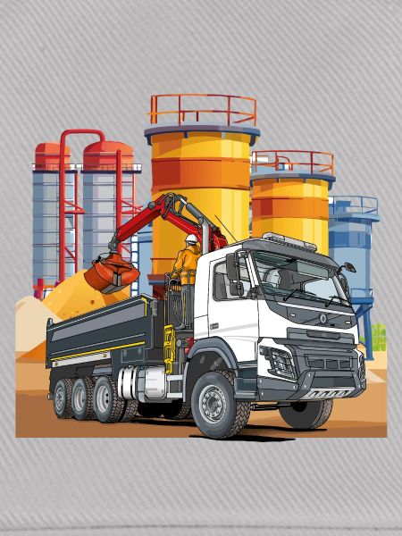 LKW in der Mischanlage
