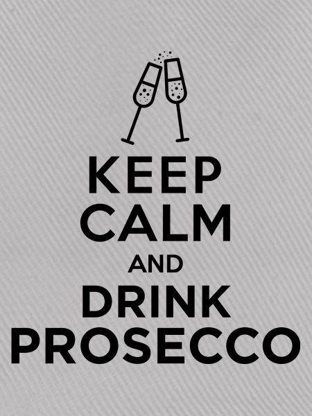 Keepcalm Prosecco Schwarz