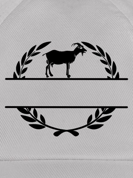 Ziegenkäse Monogramm Lorbeerkranz