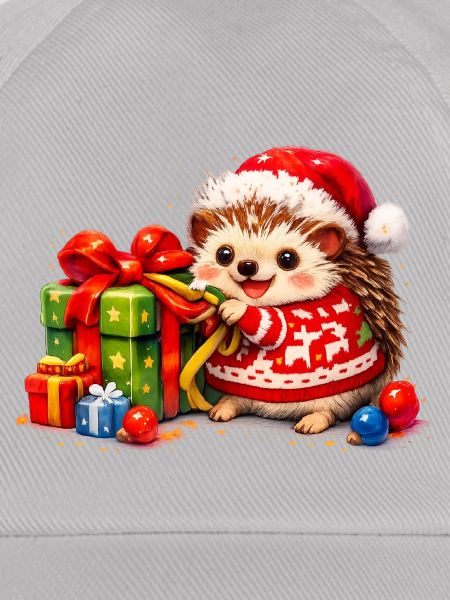 Niedlicher Igel Weihnachtsmann-hut