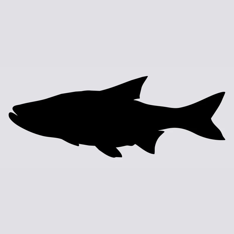 Fisch-Silhouette Rapfen