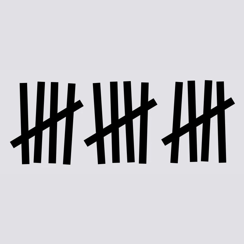 Strichliste 15 Striche