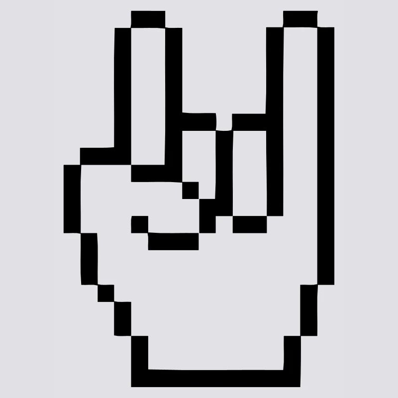 Handzeichen Cursor Rock