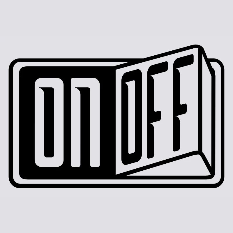 switch on off button turn on off