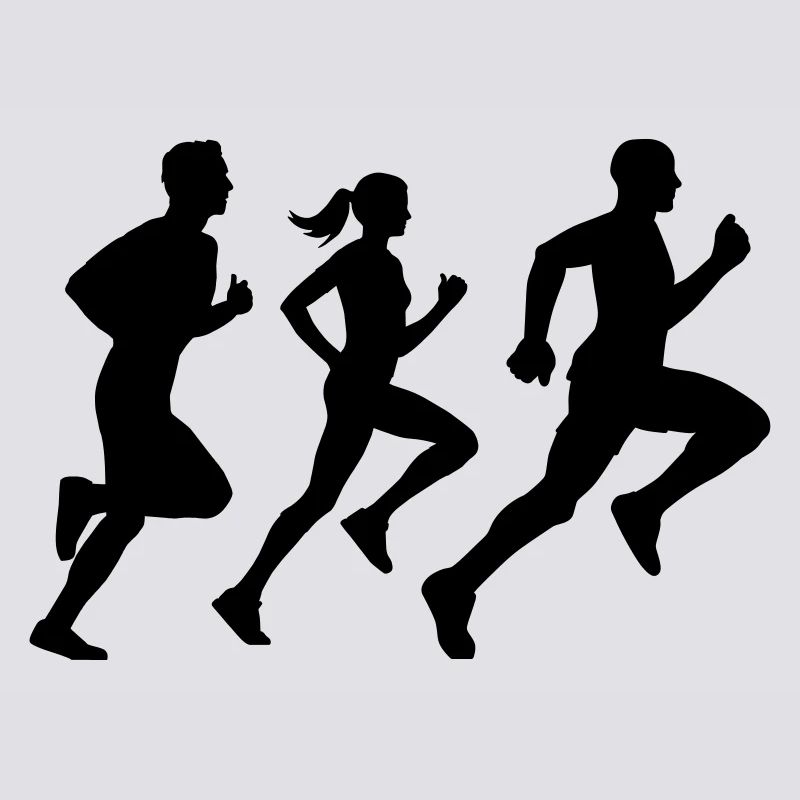 runner group Läufer Gruppe Team