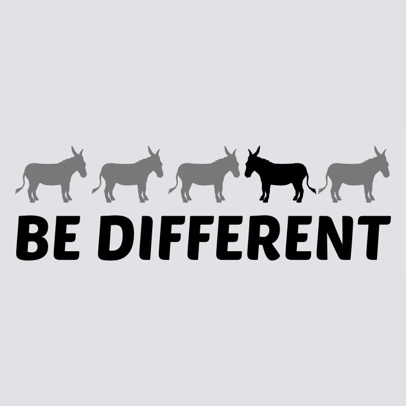text different be different donkey horse pony small pac